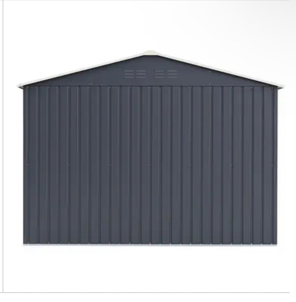 Abri de jardin métal 5.29m² Anthracite