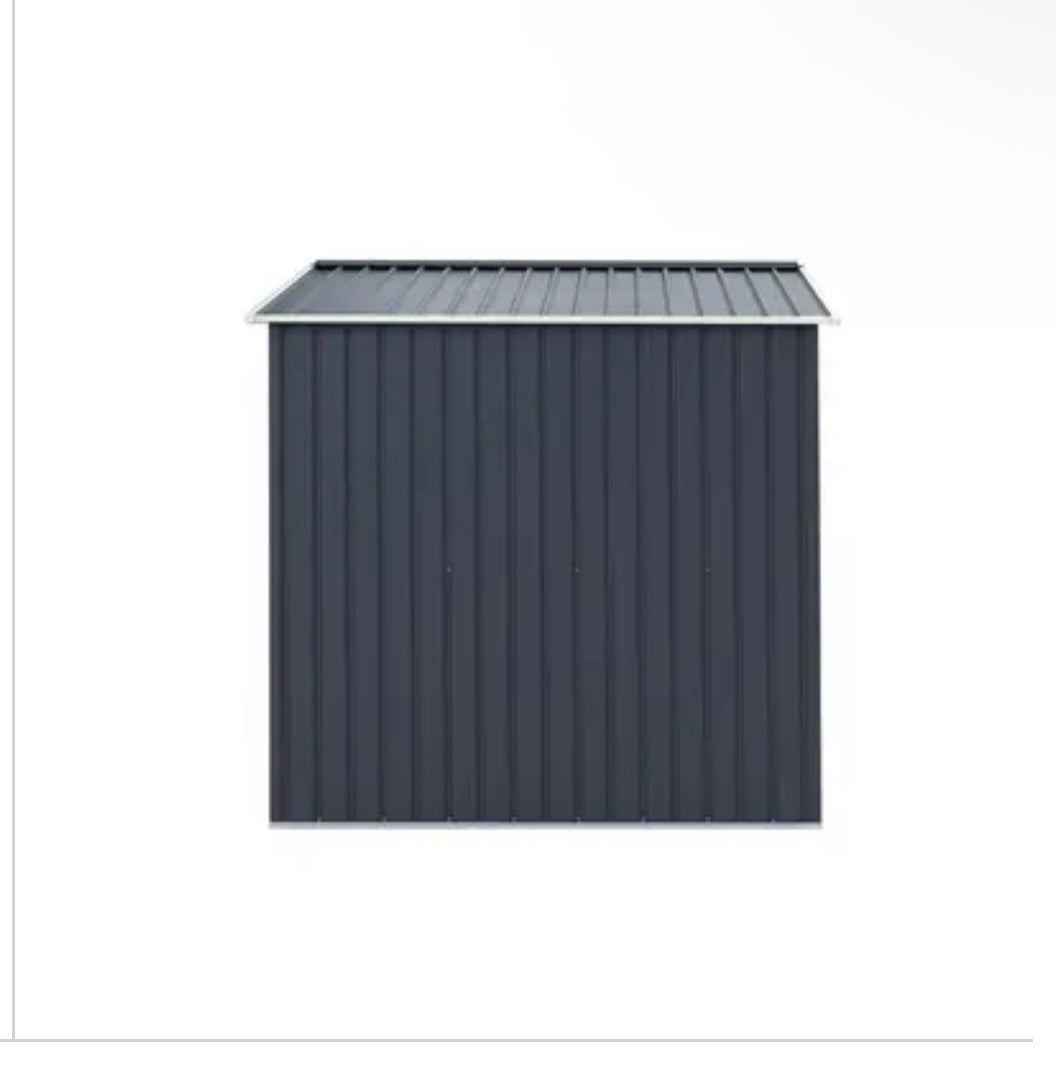 Abri de jardin métal 5.29m² Anthracite