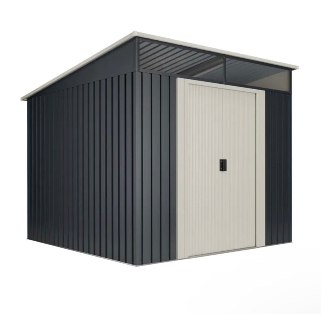 Abri De Jardin En Métal M2 - Garantie 15 Ans - 236x238x203cm. Remise Métal