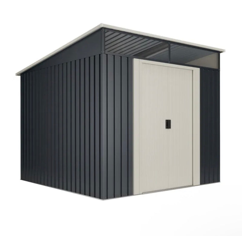 Abri De Jardin En Métal M2 - Garantie 15 Ans - 236x238x203cm. Remise Métal