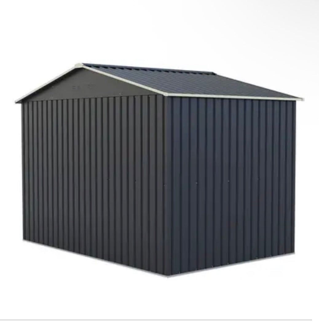 Abri de jardin métal 5.29m² Anthracite