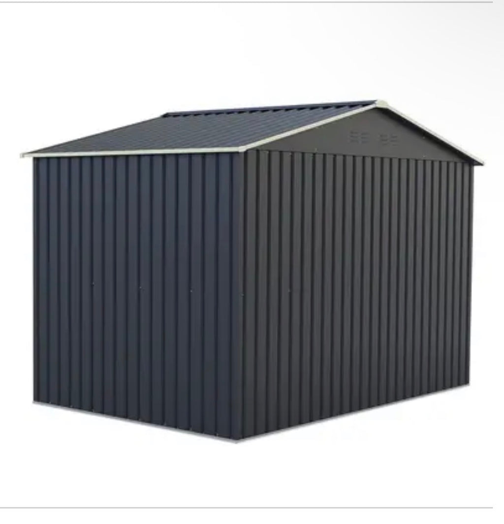 Abri de jardin métal 5.29m² Anthracite