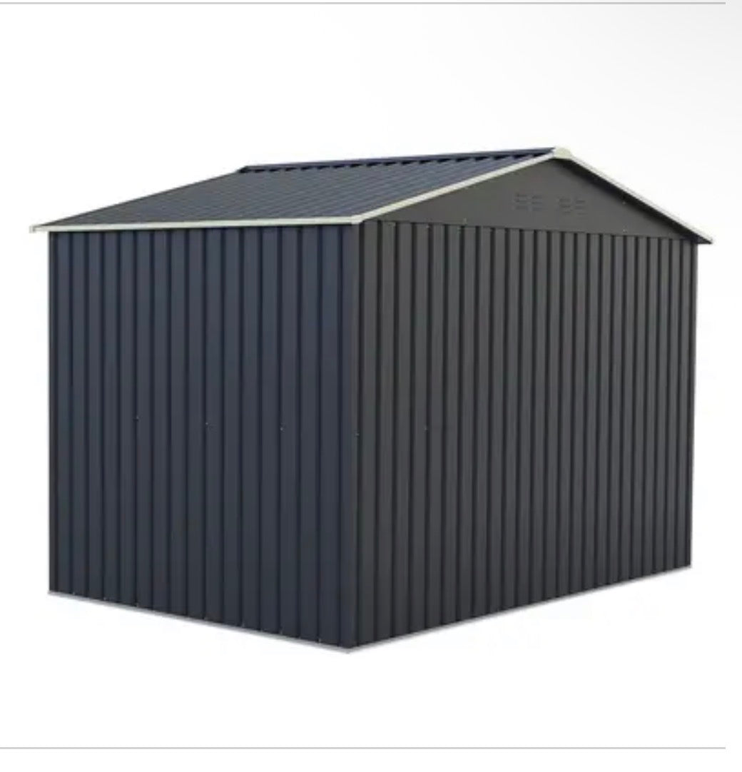 Abri de jardin métal 5.29m² Anthracite