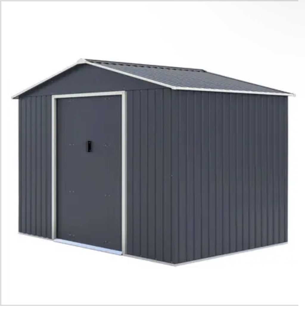Abri de jardin métal 5.29m² Anthracite