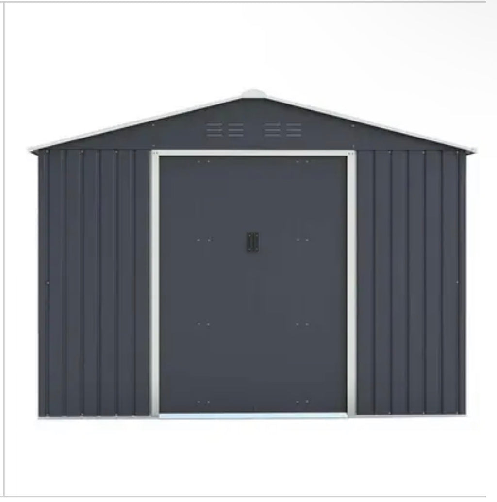 Abri de jardin métal 5.29m² Anthracite
